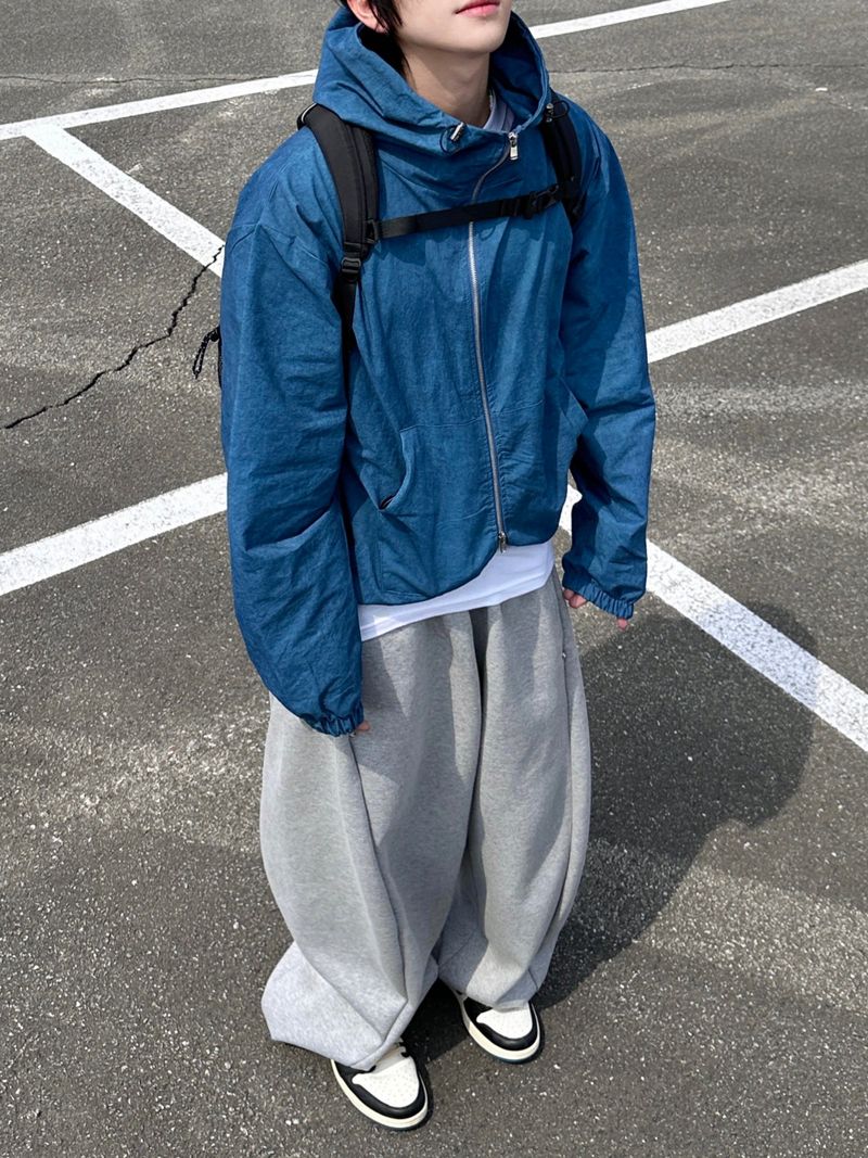 Pinch Side Snap Sweat Pants 6C
