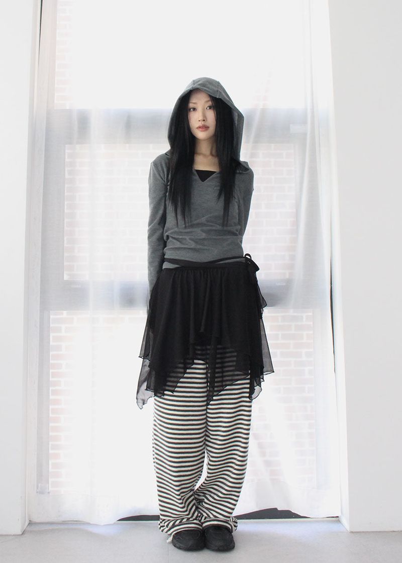 TERRY STRIPE PANTS