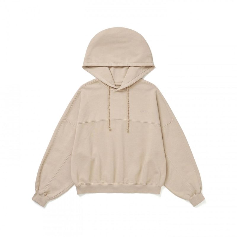 FLOWER EMABROIDER OVER FIT HOODIE