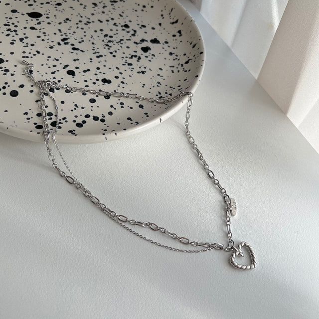 havo Bold, two-line chain, kitsch, hip, heart necklace