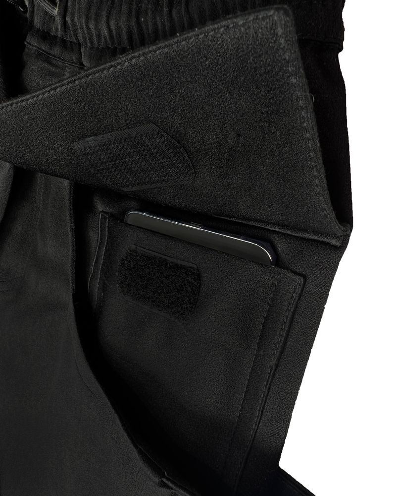 BIKER SNAP TRACK PANTS_BLACK