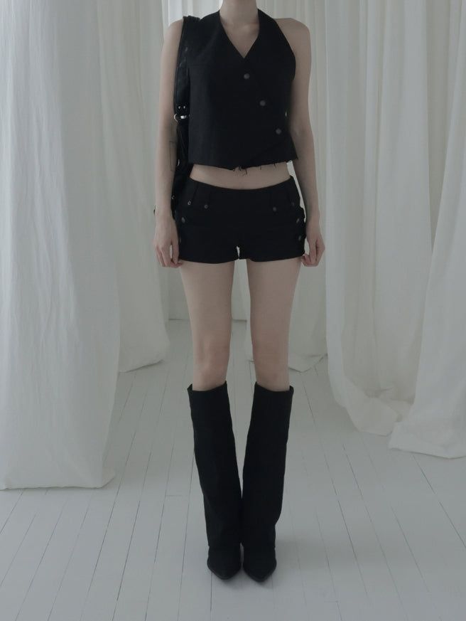 Tevin Antique Halter Vest