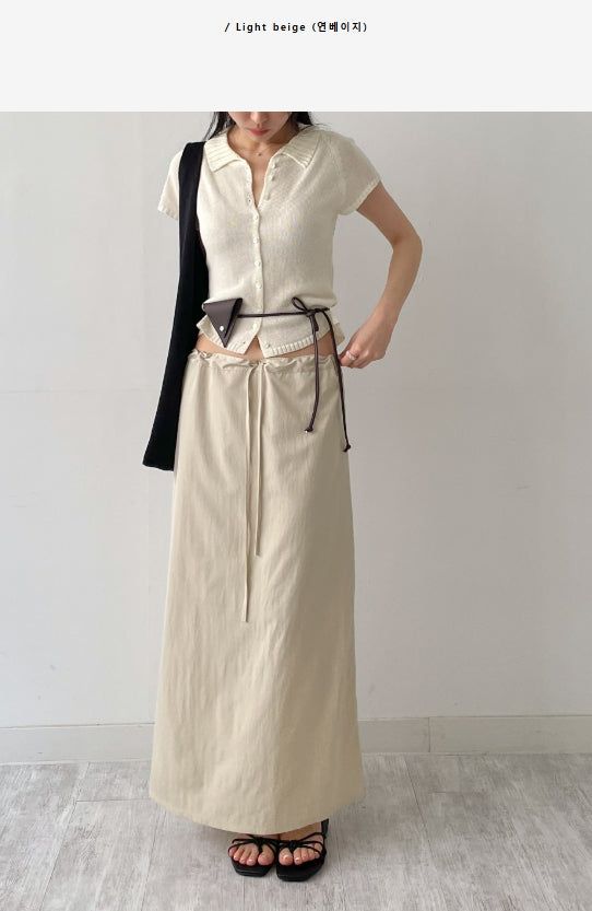 Low Nylon H-Line Skirt