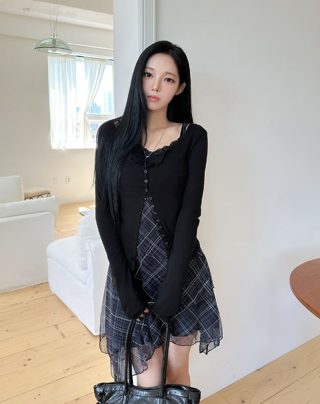 Lighty Tencel Button Cardigan