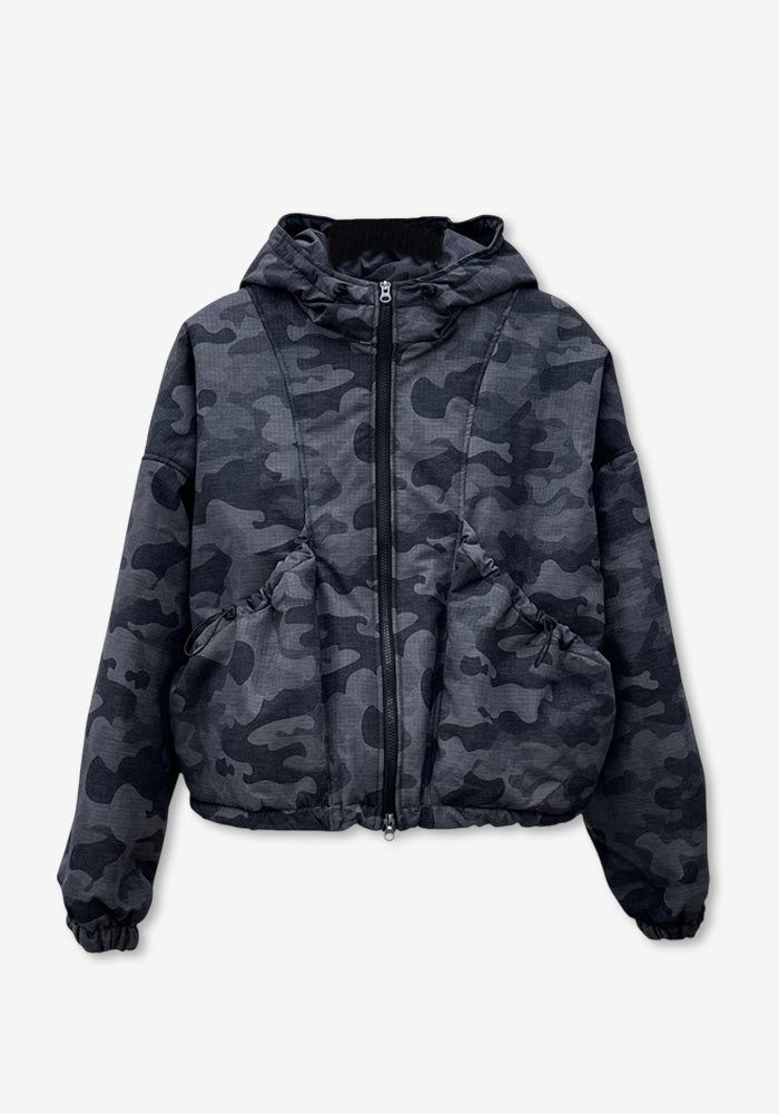 GA Camou Padding Crop Hoody Jumper