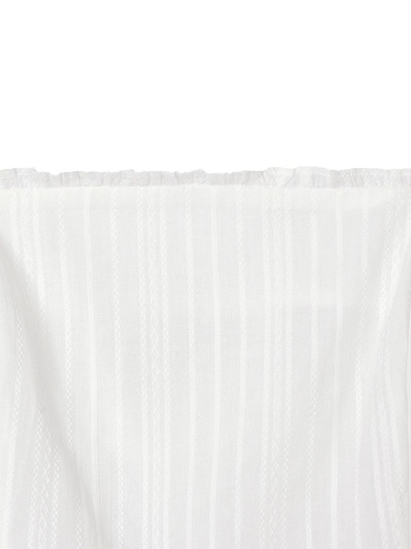 Lace frill mini dress (Ivory)