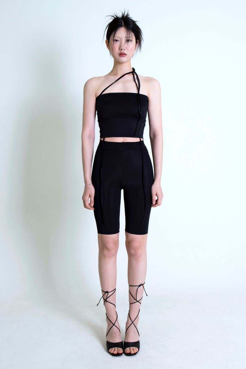 STRING TUBETOP BLACK