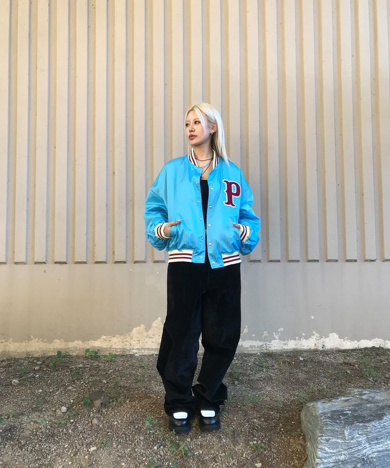 P LOGO BOMBER - SKY BLUE