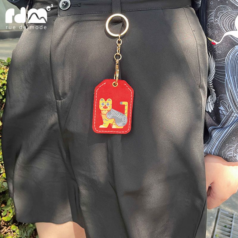Genuine Leather Safety Amulet Case