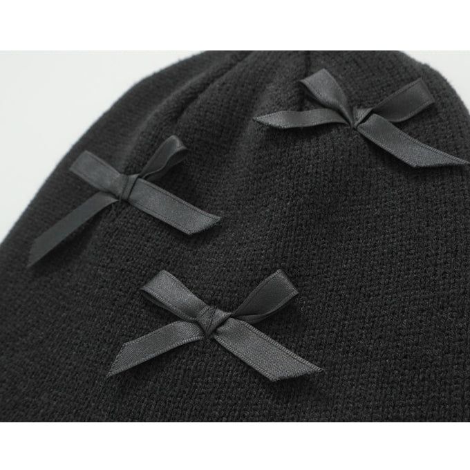 Cont ribbon beanie