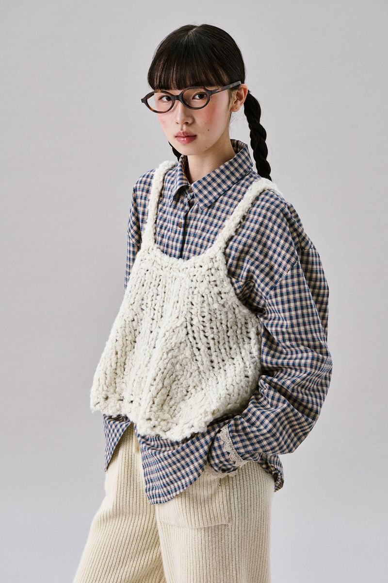 Handmade Frill Knit top