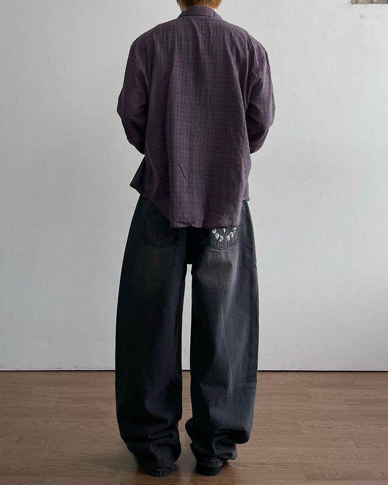 Kane Printing Denim Pants