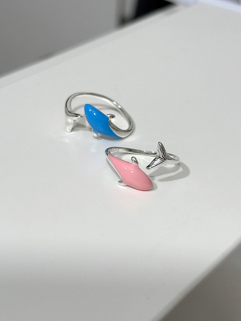 [925silver] Dolphin ring (2color)