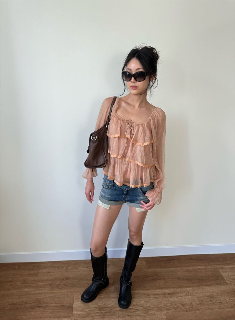 fairy ruffle blouse