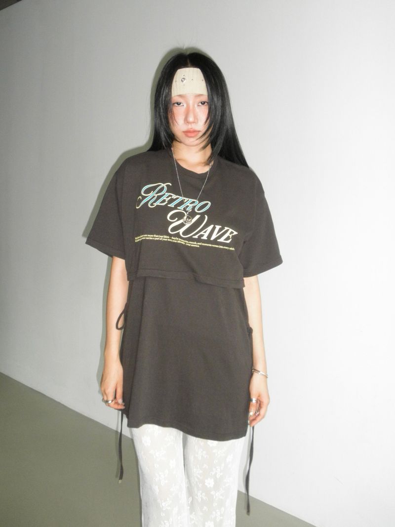 RETRO LAYERD -T _ DARK BROWN