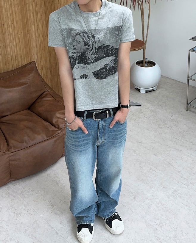Rot Wide Matte Leather Belt