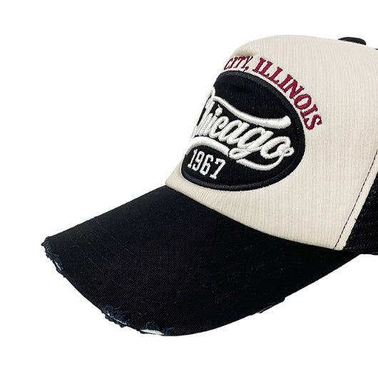 Chicago Damage Mesh Ball Cap