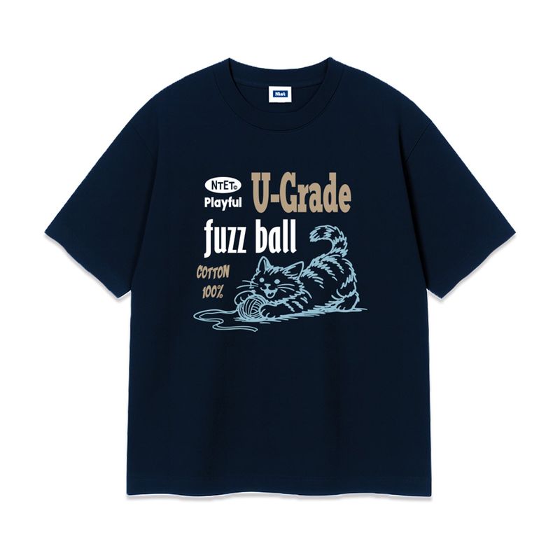 cotton cat over fit t-shirt (3color)