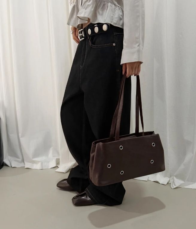 CINCH-BACK WIDE DENIM