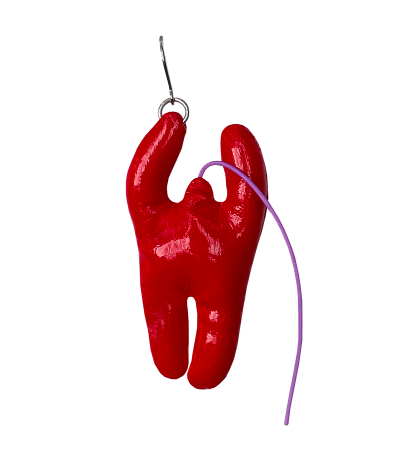 KKEKK（ケック）の「アモピアス - red（アクセサリー）」