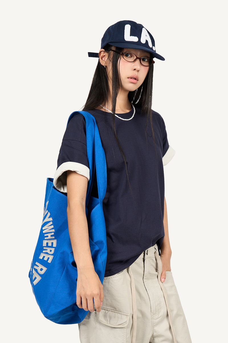 Lolly Color Matching Roll-up T-shirt