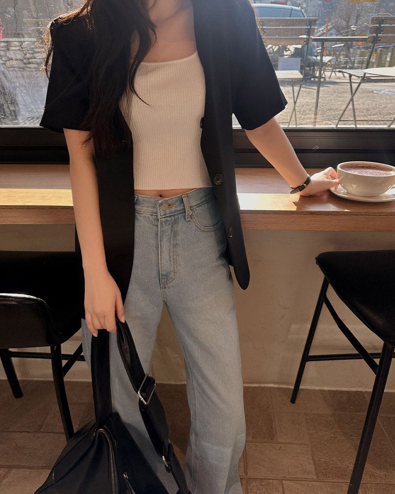 Hiu wide denim pants