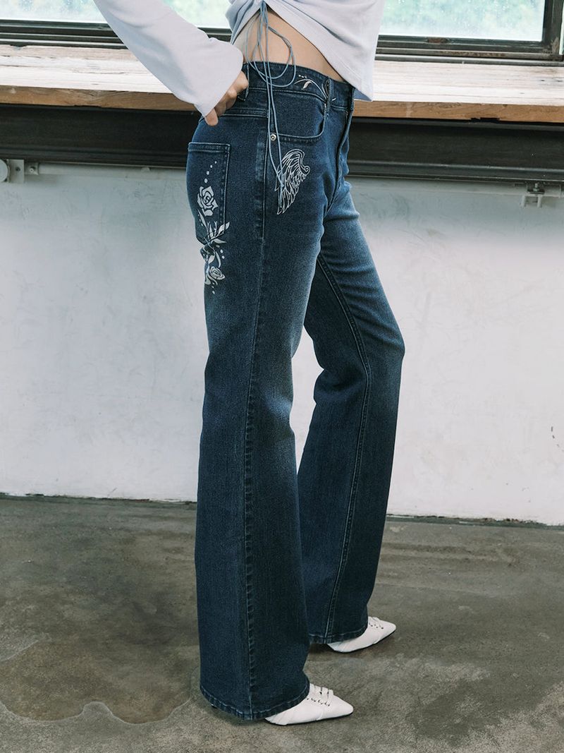 NYXX（エヌワイエックスエックス）の「SMOKIN BADDIE DENIM PANTS (INDIGO)（Pants）」