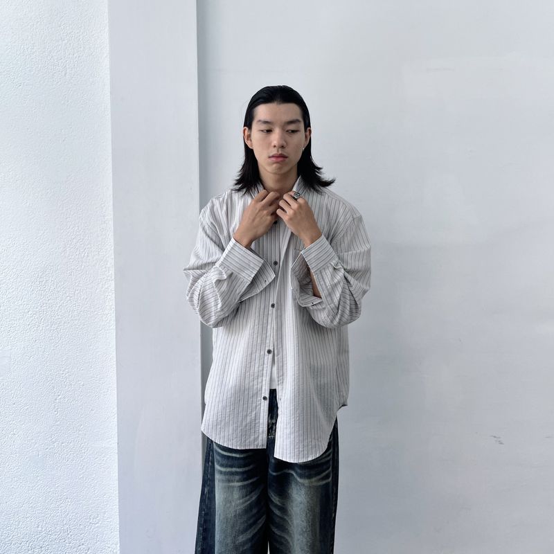 Grey Mist Stripe Shirt