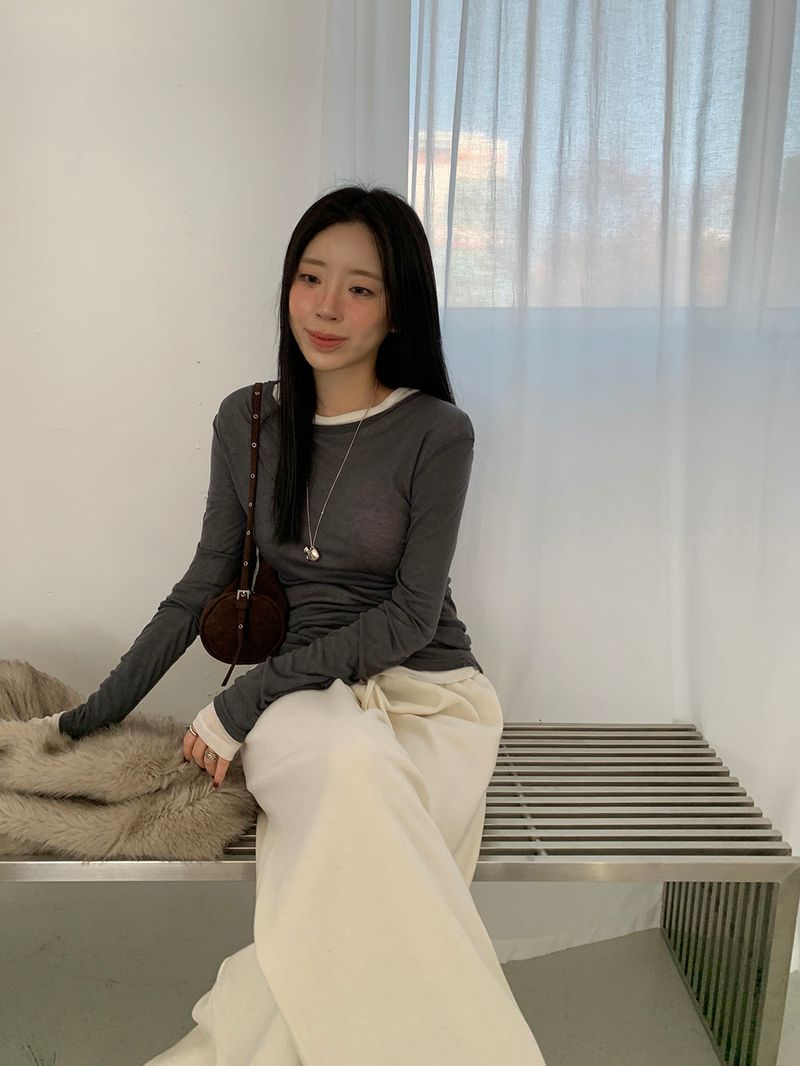[MADE] Fodit Wool Tencel Layered Tee