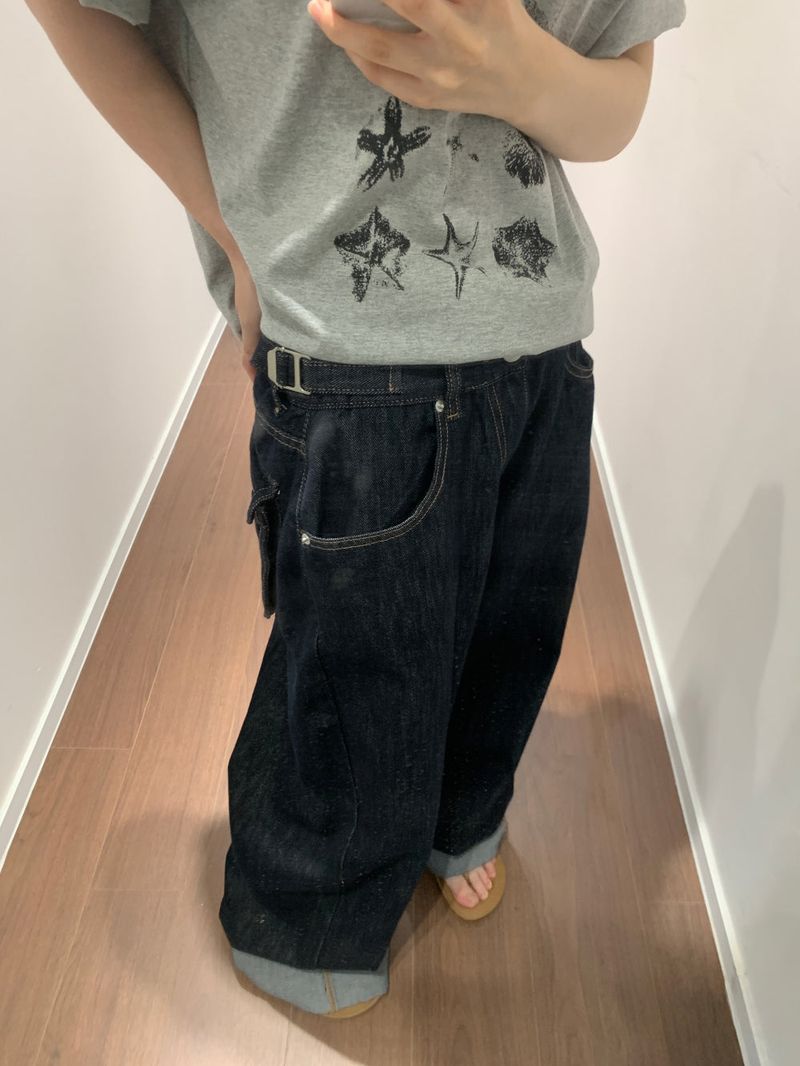 Summer Selvage Roll-Up Denim (1color)