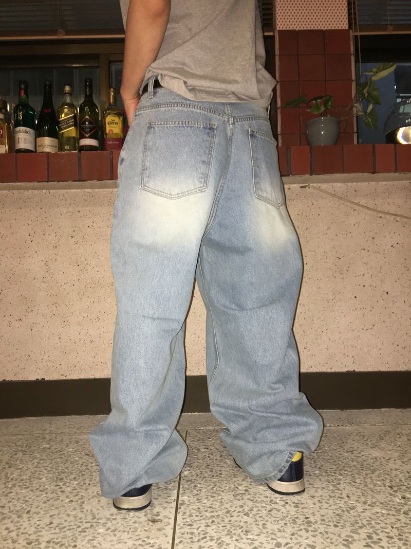 Wide Baggy Denim Pants (2c)