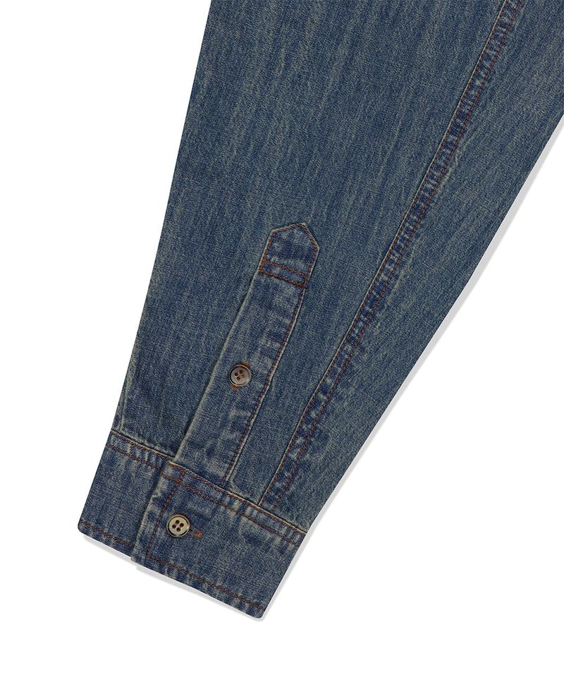 STAR RAW CUT DENIM SHIRT