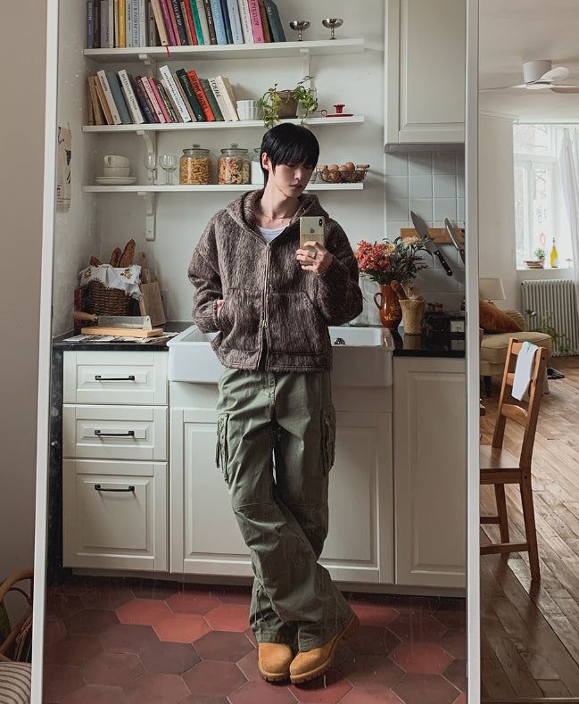Warp Vintage Dyeing Balloon Cargo Pants