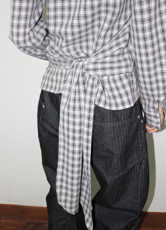 SIDE STRAP CHECK SHIRT