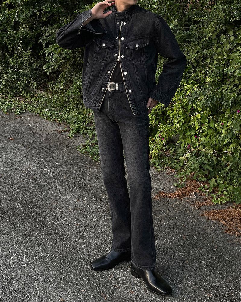 EN And denim trunker jacket (M ~ L)