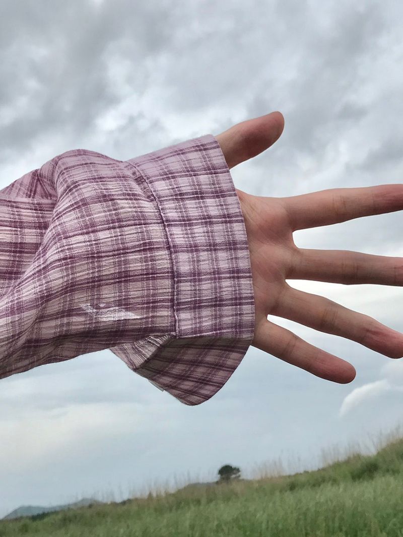 Russ check linen shirts
