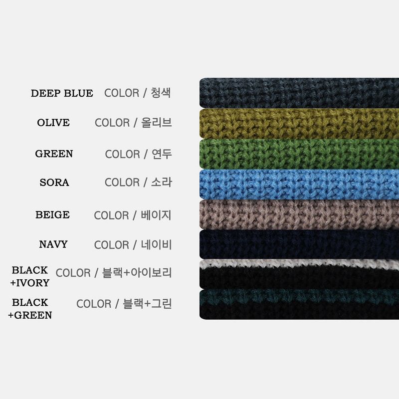 [BEST]CANDY DAILY DANGARA ROUND KNIT(8COLOR)