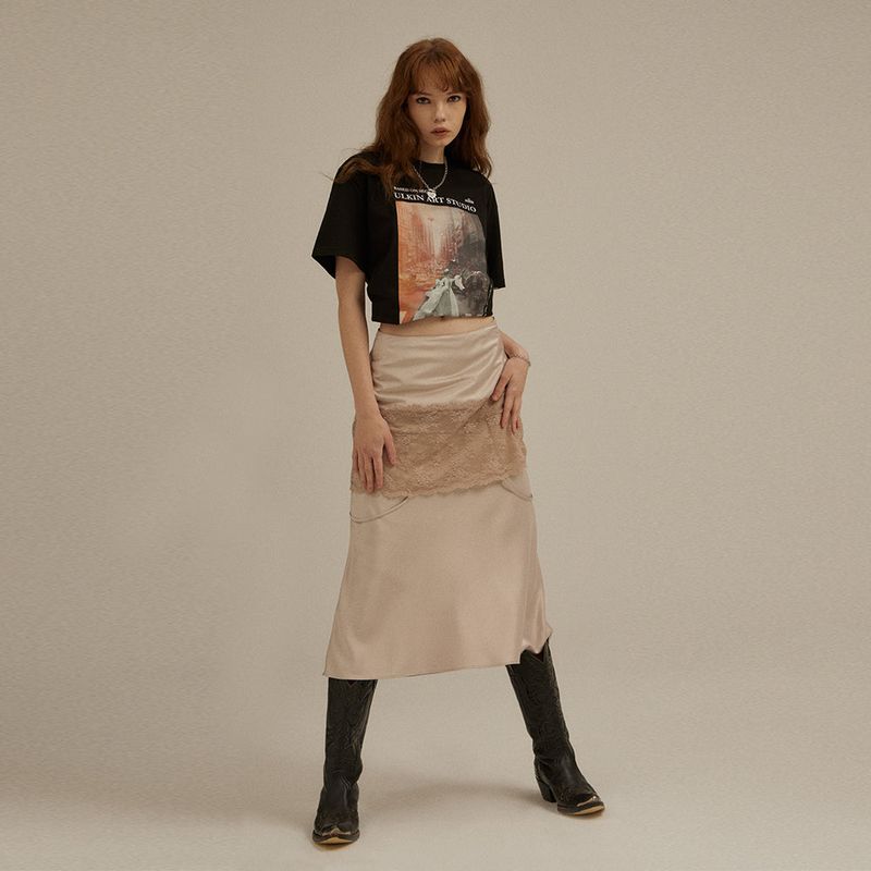 ULKIN（オルキン）の「[LSD Runway]Slip Midi Skirt（Skirts）」