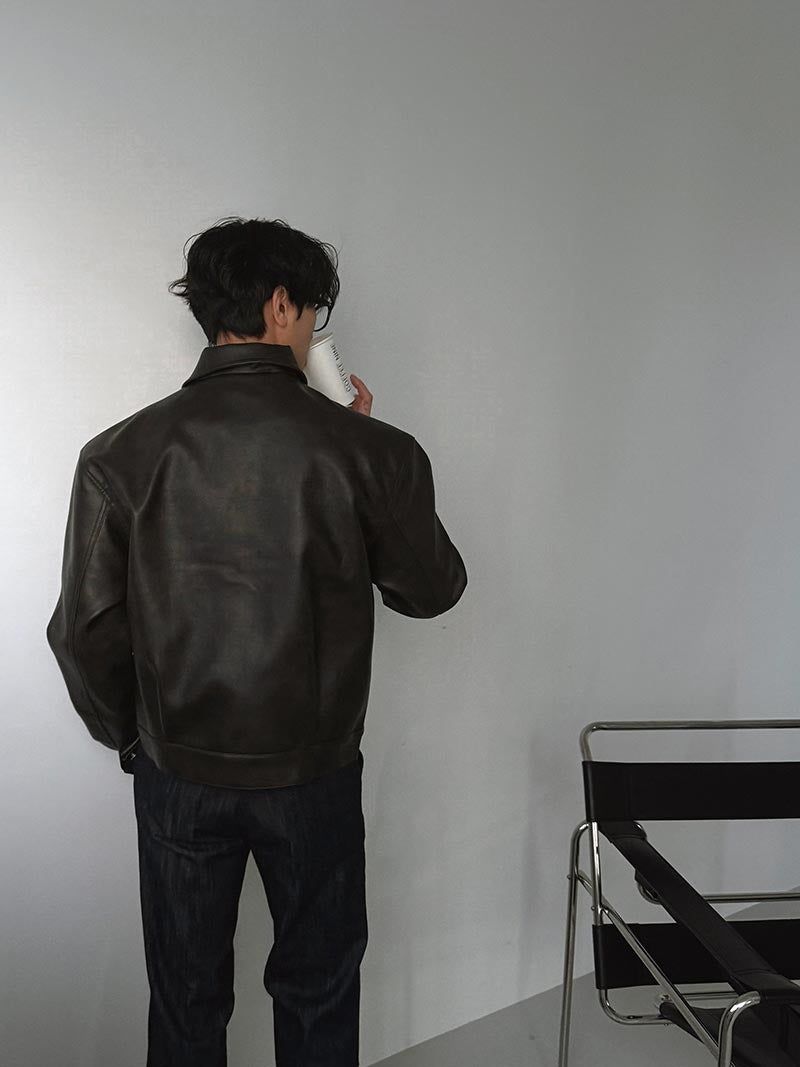 ASCLO Fireman Hook Leather Jacket