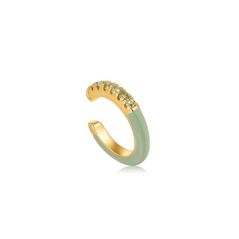 ANIA HAIE(アニア ハイエ)の「Sage Green Color Stone Setting 925 Silver Ear Cuff E028-07G-G(Accessories)」