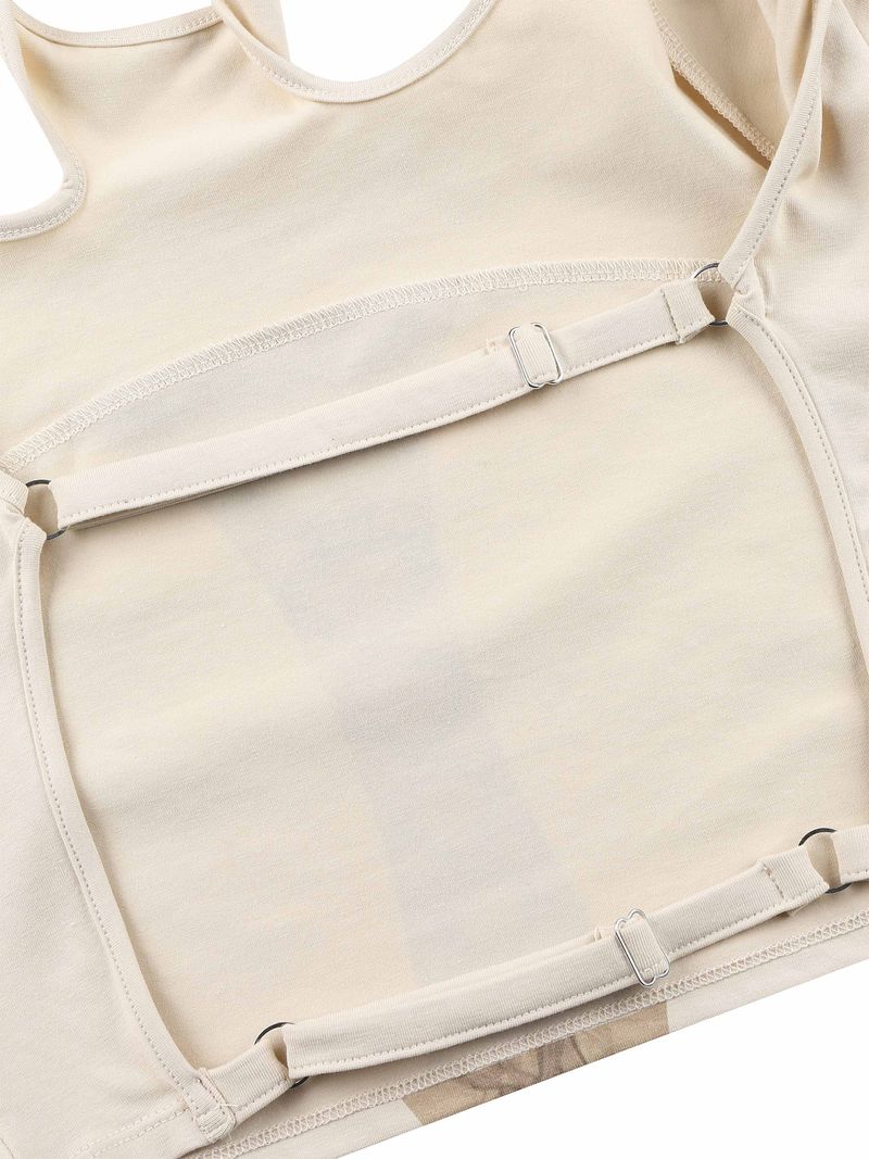 Romanticize Balckless Top BEIGE