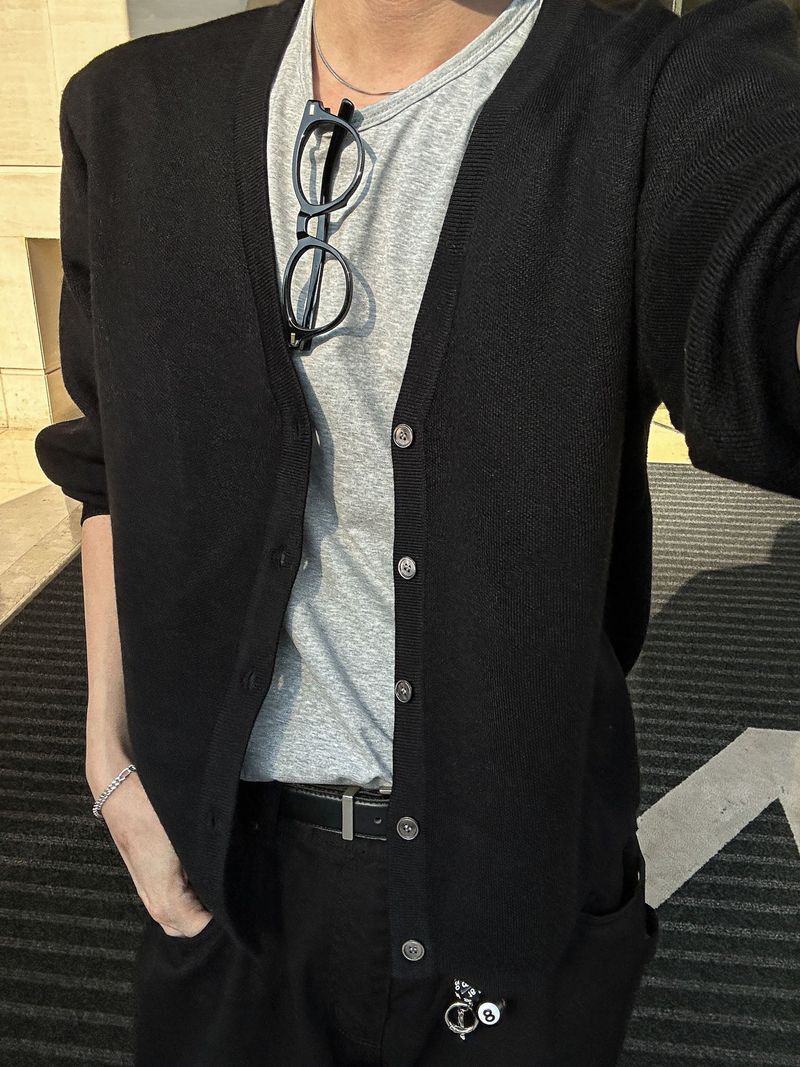 WHAT A LOOK（ワット ア ルック）の「[Premium] Clean Wool Knit Cardigan（Tops）」