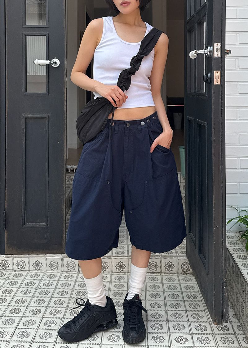 SNAP BERMUDA PANTS