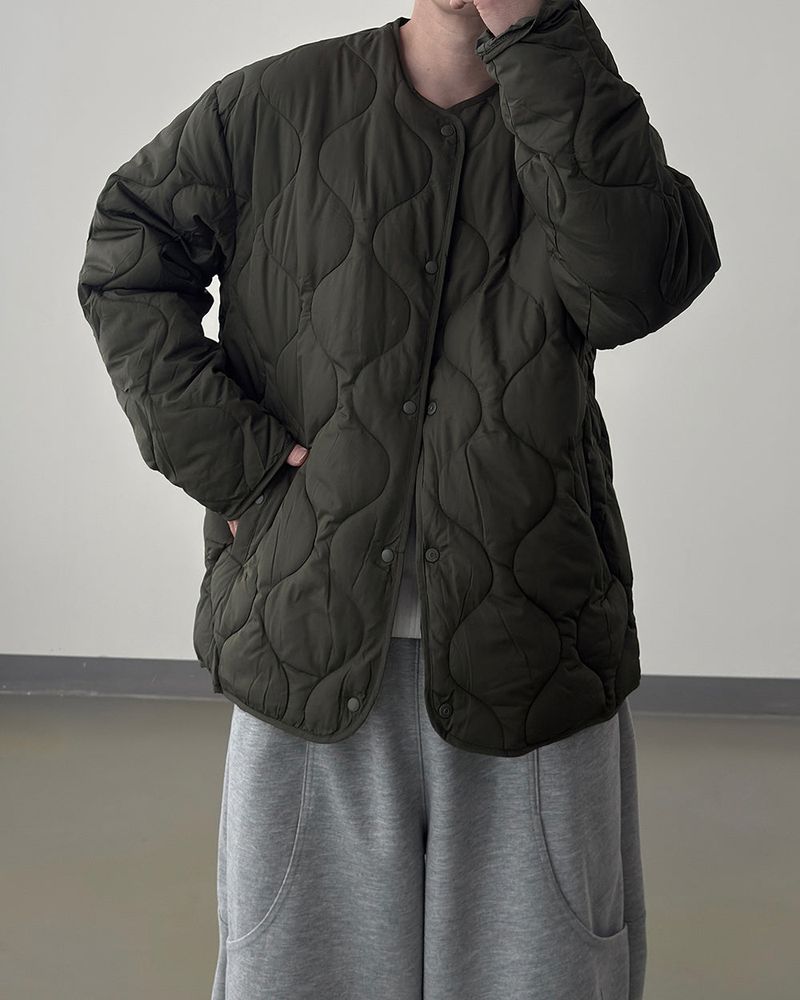 Wavon Quilted Padding Jumper