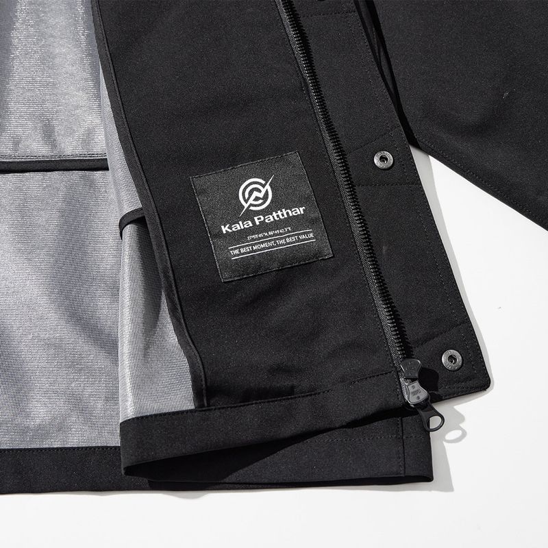 3 Layer Hard Shell Long-Jacket - BLACK