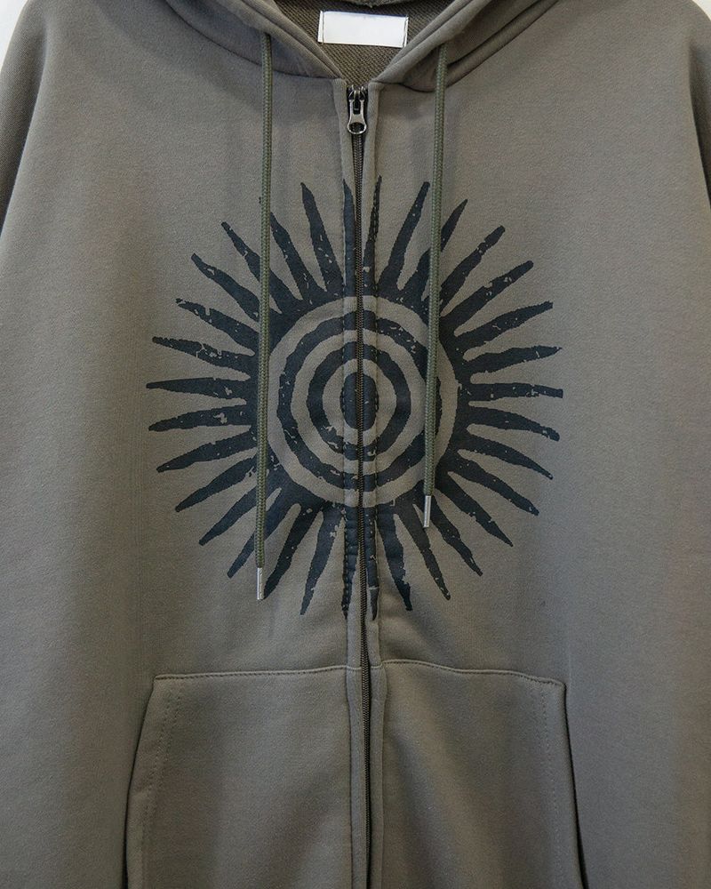 Sols Printed Hoodie Zip-up