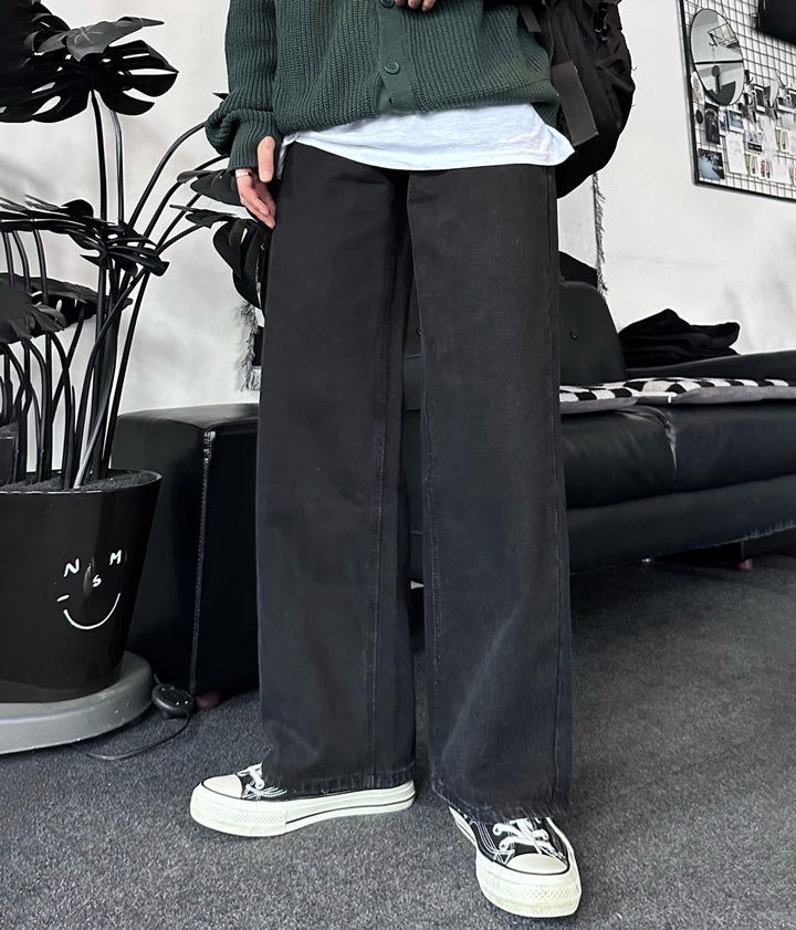 NEVERDOWHY（ネバードゥワイ）の「dori wide black denim pants（Pants）」