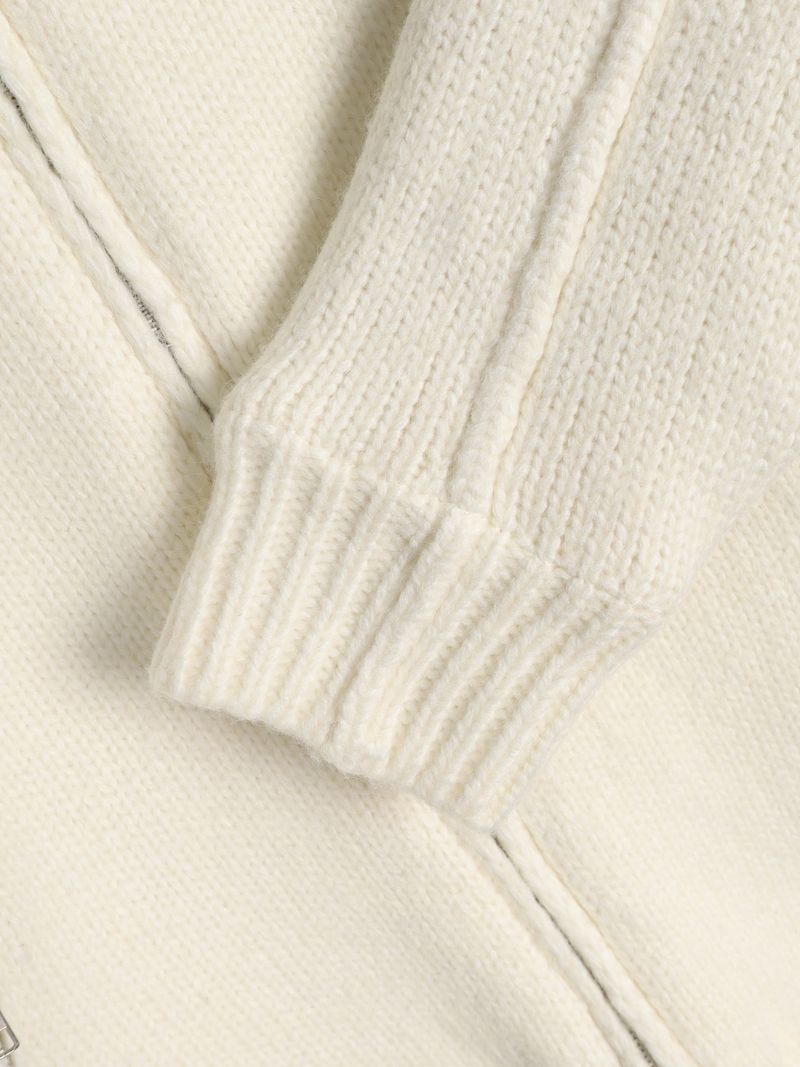 Knit Padded Zip-Up Ver2 6COLOR