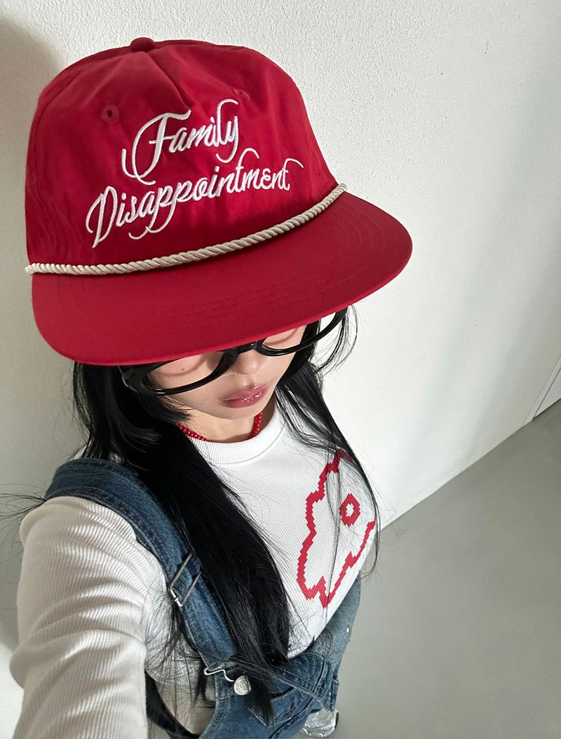 Delight-J（ディライトジェイ）の「Red rope snapback ball cap（Hats）」