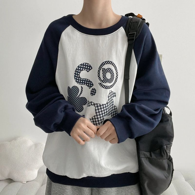 hijjoo（ハイチュー）の「ドット チェック ラグラン スウェットシャツ (4 colors) H&L（トップス）」